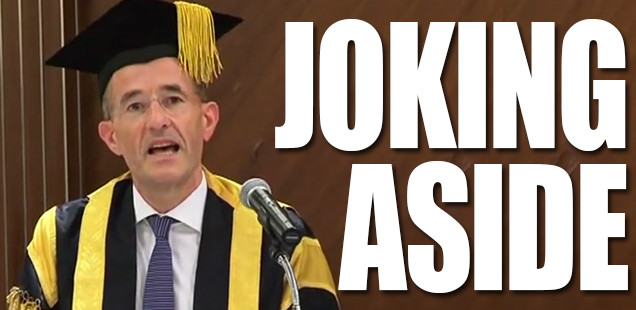 Vice-chancellor caught bragging about free food and drink during dinner with wealthy donors