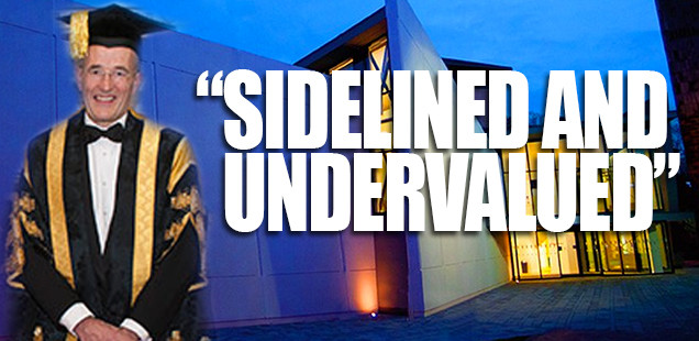 How Paul Curran "sidelined and undervalued" staff at his last uni and demanded they signed up for PhDs